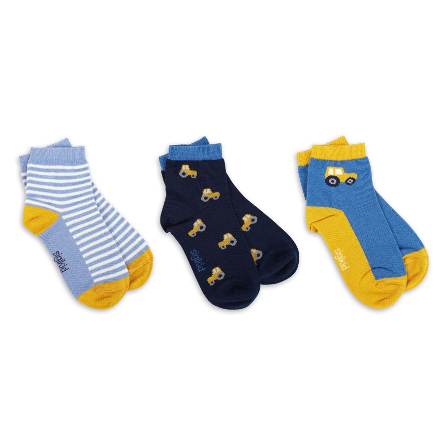 Sigikid Kinder Socken Im 3Er Set, Traktor