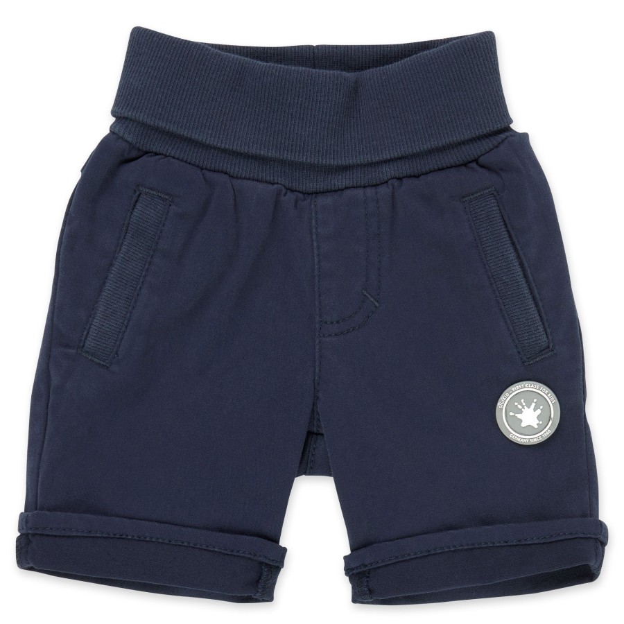Sigikid Baby Gabardine Bermuda In Dunkelblau