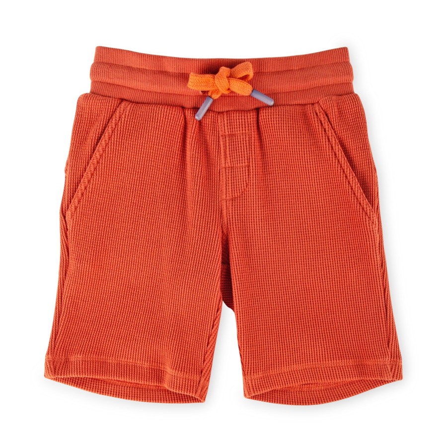 Sigikid Kinder Bermuda Aus Waffelpique, Orangerot