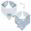 Sigikid Baby Wendehalstuch Kronchen Bar, Blau