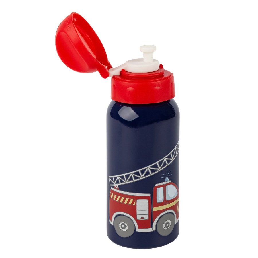 Sigikid Edelstahl Kindertrinkflasche Feuerwehr, 400Ml