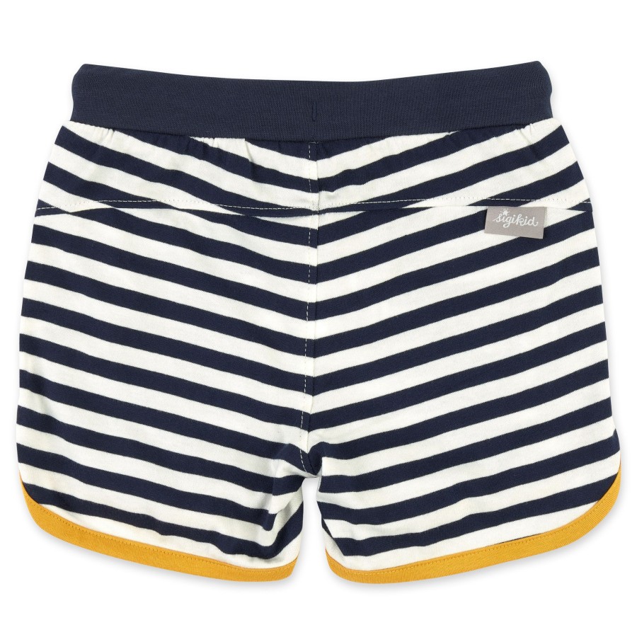 Sigikid Blau-Weis Geringelte Kinder Shorts