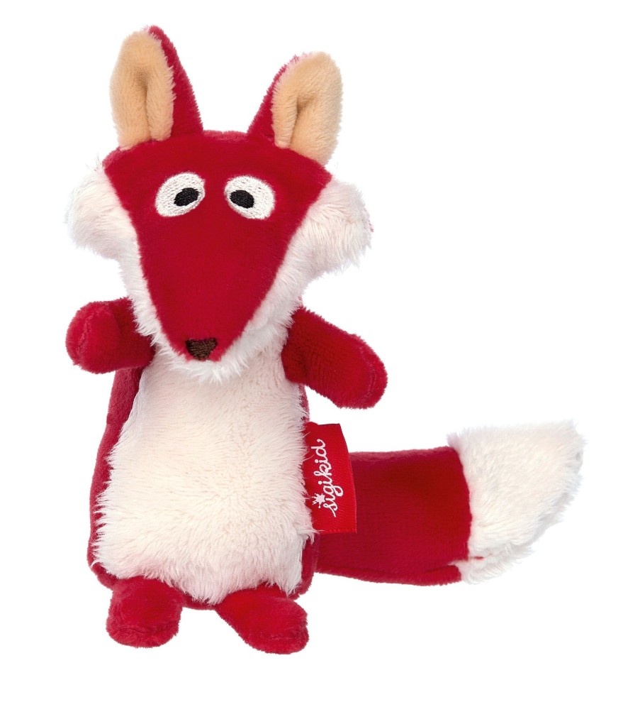 Sigikid Baby Rassel Fuchs, Red Stars