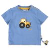 Sigikid Blaues Baby T-Shirt Gelber Traktor
