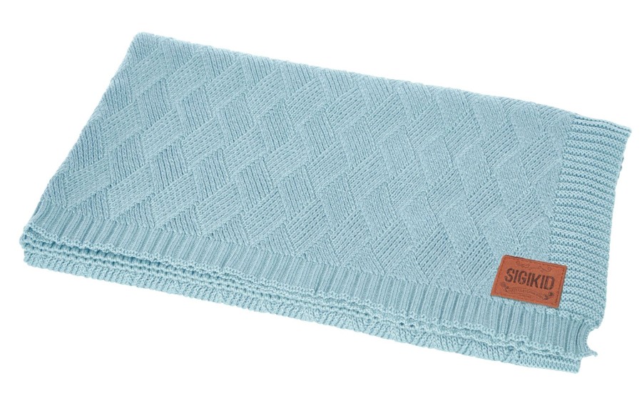 Sigikid Baby Strickdecke Blau