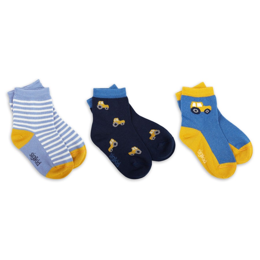 Sigikid 3 Paar Baby Socken Traktor