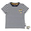 Sigikid Blau-Weis Geringeltes Kinder T-Shirt Mit Blumchen Bestic