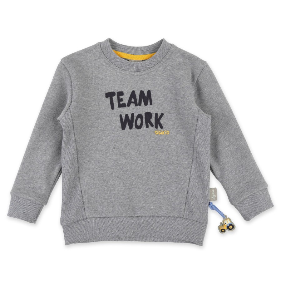 Sigikid Grau Meliertes Kinder Sweatshirt Teamwork