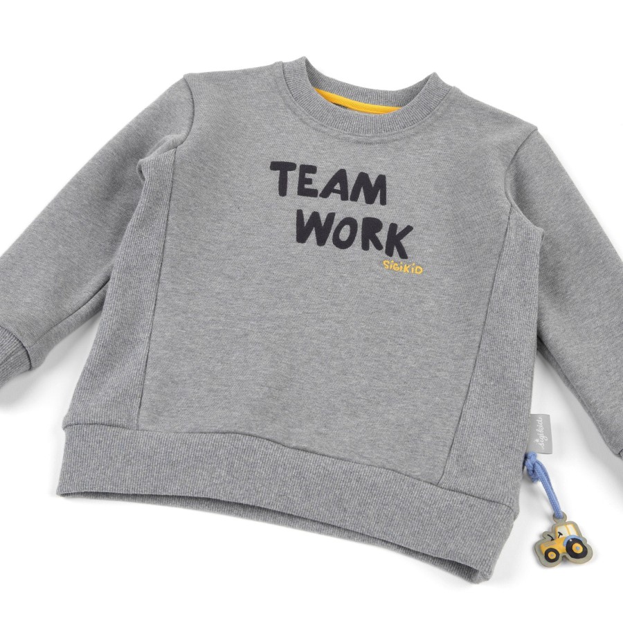 Sigikid Grau Meliertes Kinder Sweatshirt Teamwork