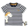 Sigikid Baby T-Shirt Pony, Blau-Weis Geringelt
