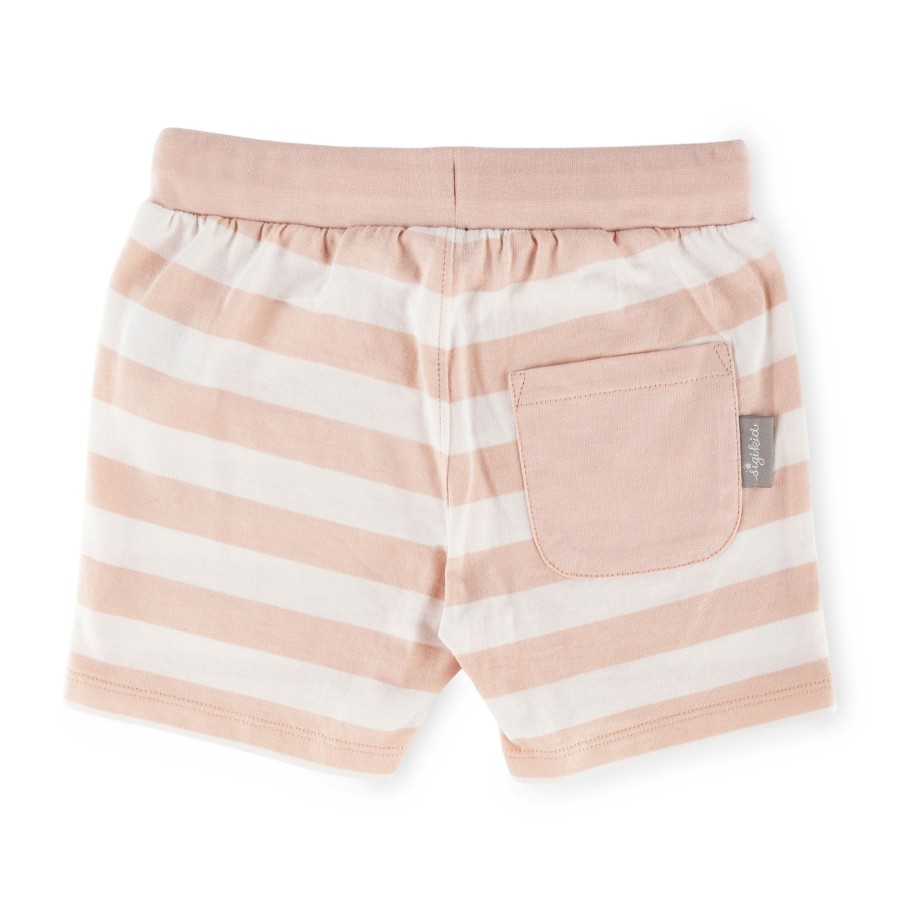 Sigikid Kinder Shorts, Rosa-Weis Gestreift