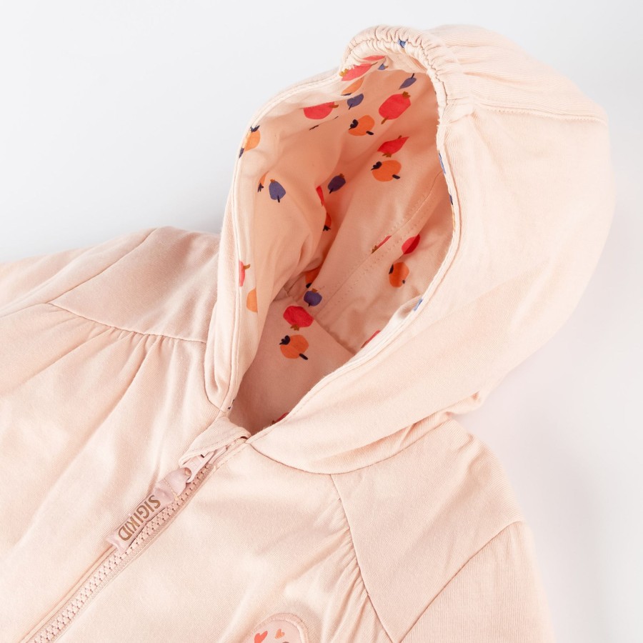 Sigikid Baby Wendejacke Wattiert, Rosa Oder Beeren Print