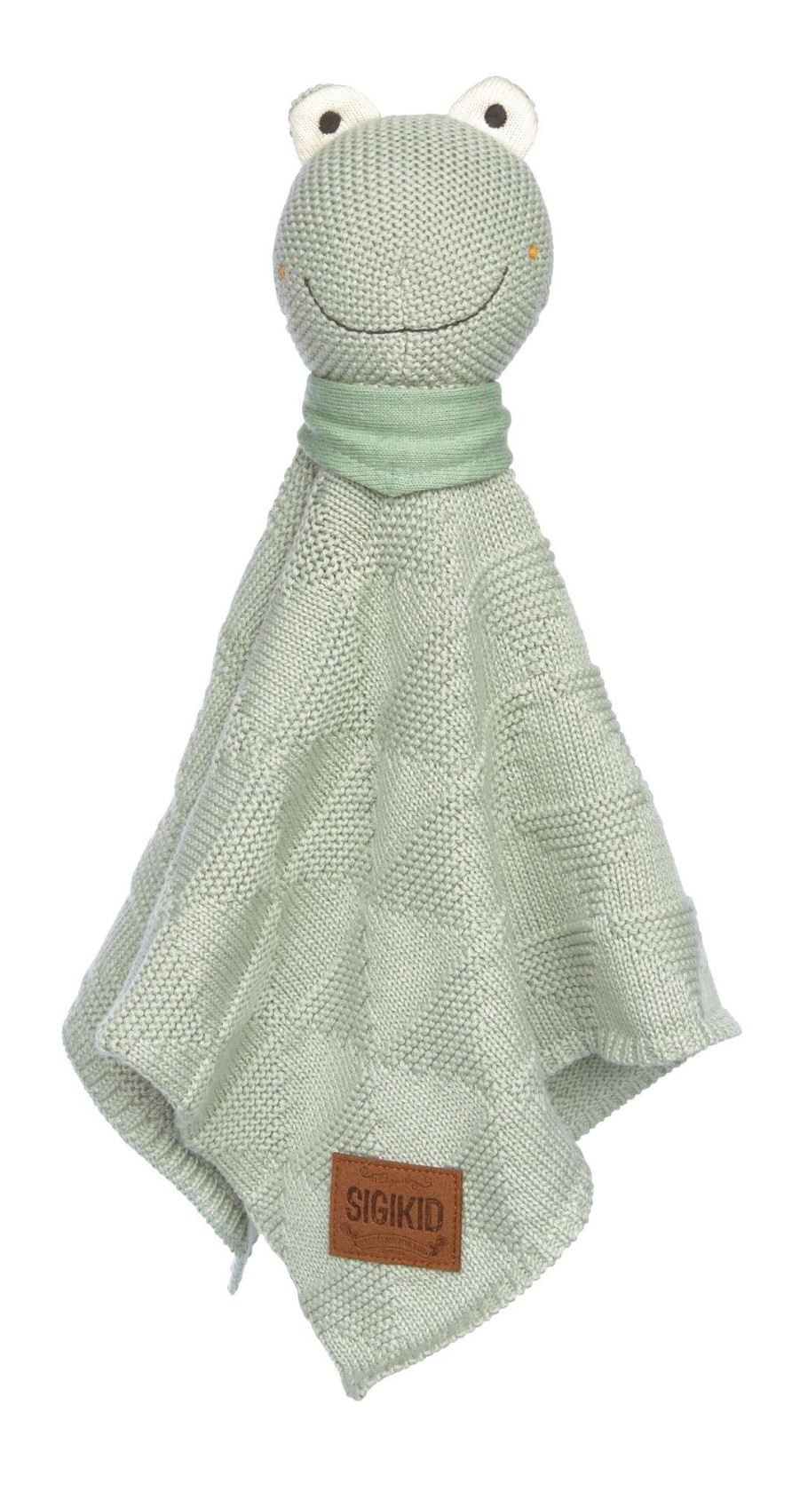 Sigikid Baby Strick-Schnuffeltuch Frosch, Mint