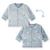 Sigikid Baby Wendejacke Kronchen Bar, Blau