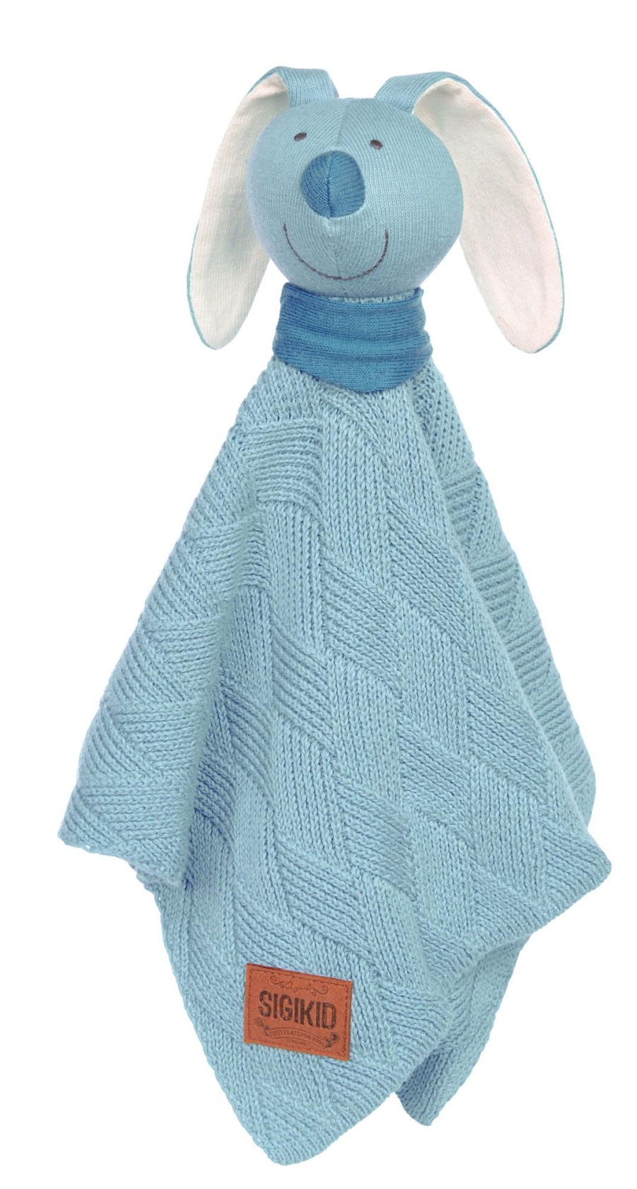 Sigikid Baby Strick-Schnuffeltuch Hase Blau
