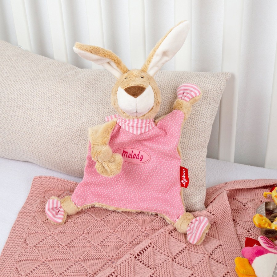 Sigikid Namensschnuffeltuch Hase Rosa