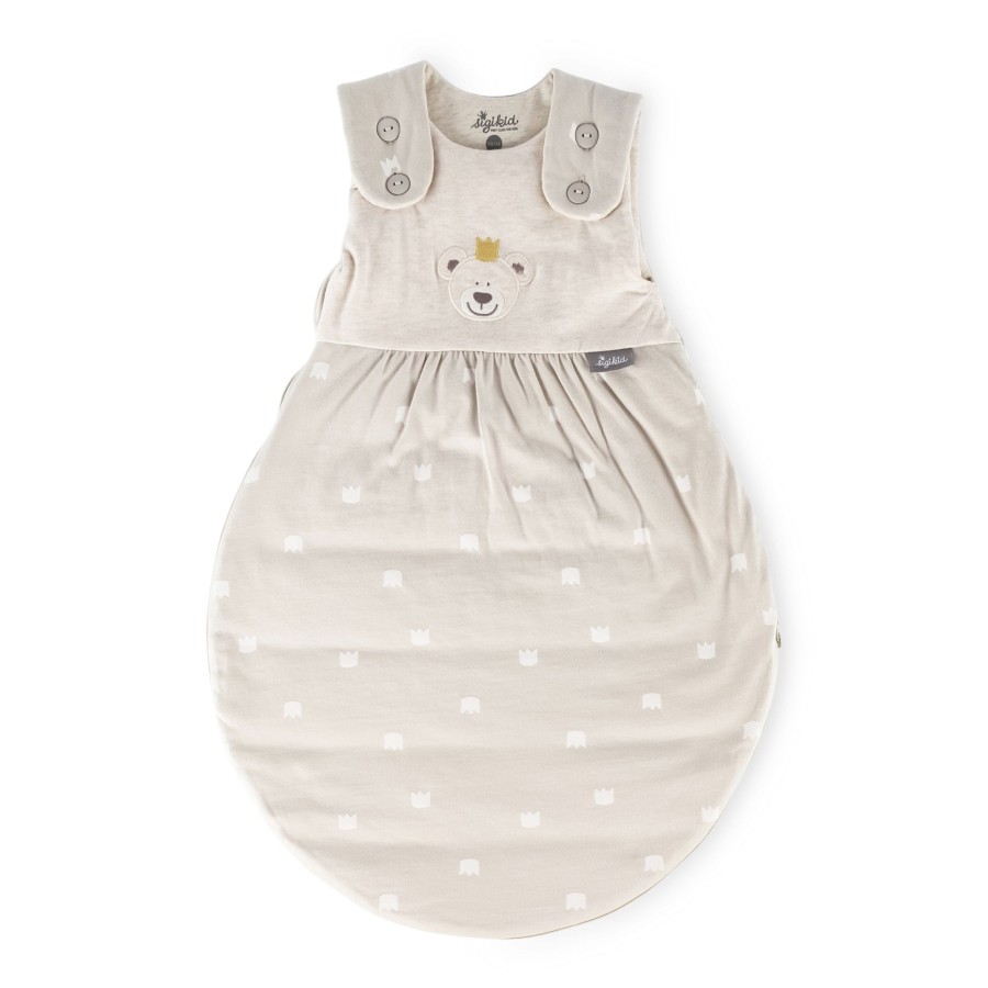Sigikid Baby Schlafsack Kronchen Bar, Naturweis