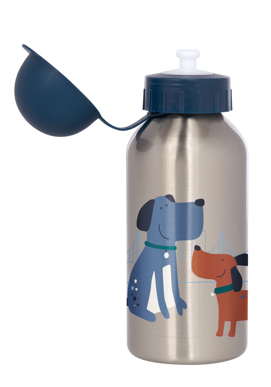 Sigikid Edelstahl Trinkflasche Hund, Green Collection