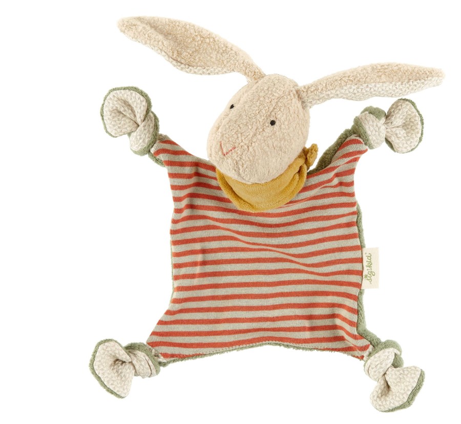 Sigikid Baby Schnuffeltuch Hase, Green Bio Kollektion