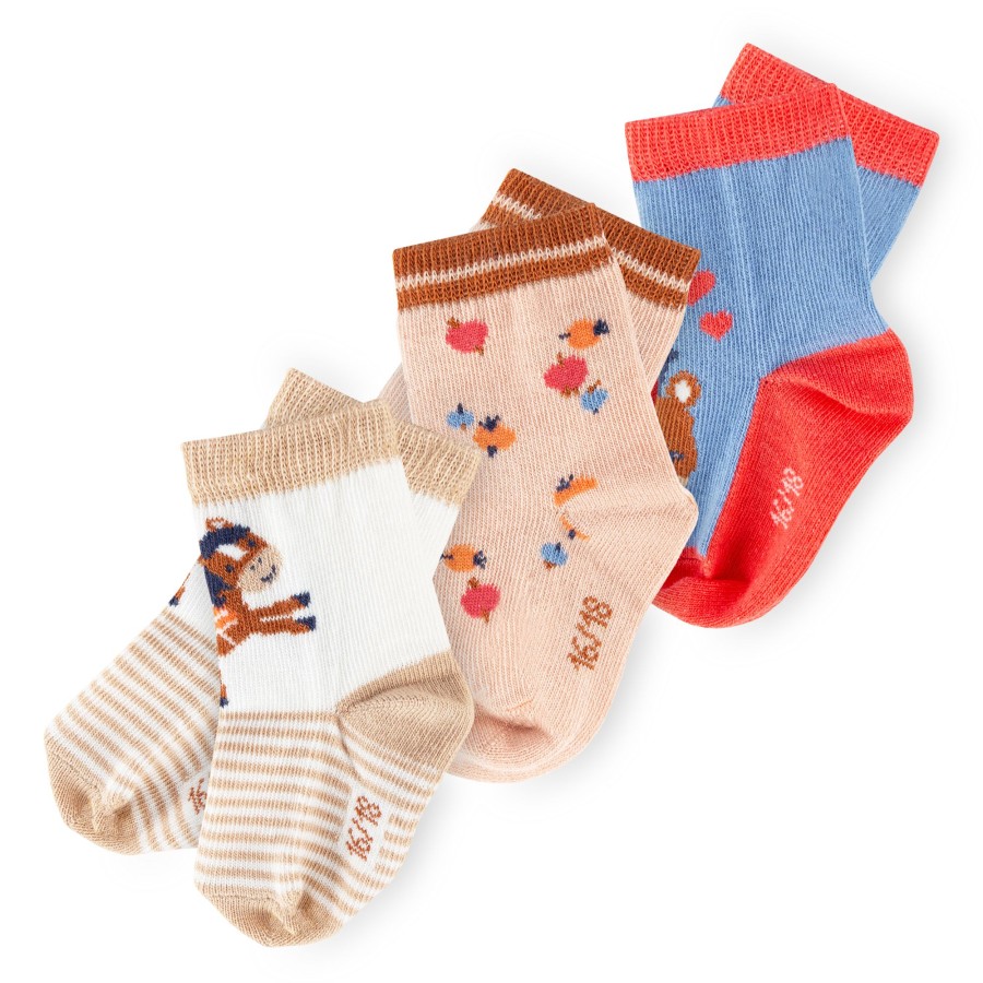 Sigikid Baby 3Er Socken-Set Funny Horse