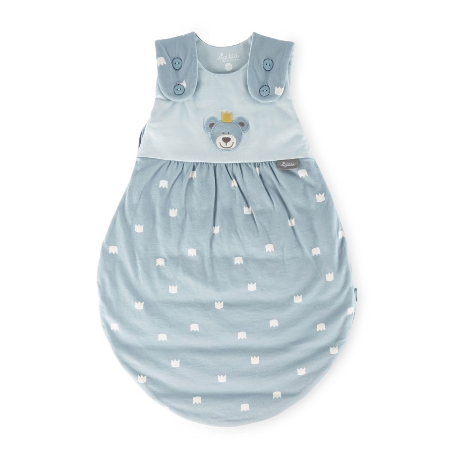 Sigikid Baby Schlafsack Kronchen Bar, Blau