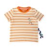 Sigikid Baby Ringel T-Shirt Flamingo, Orange-Weis