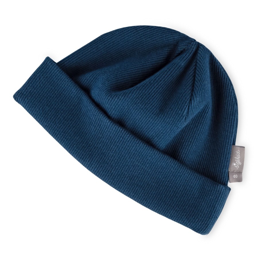 Sigikid Blaue Babymutze Mit Umschlag