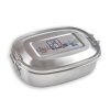 Sigikid Edelstahl Brotzeitbox Hund, Green Collection
