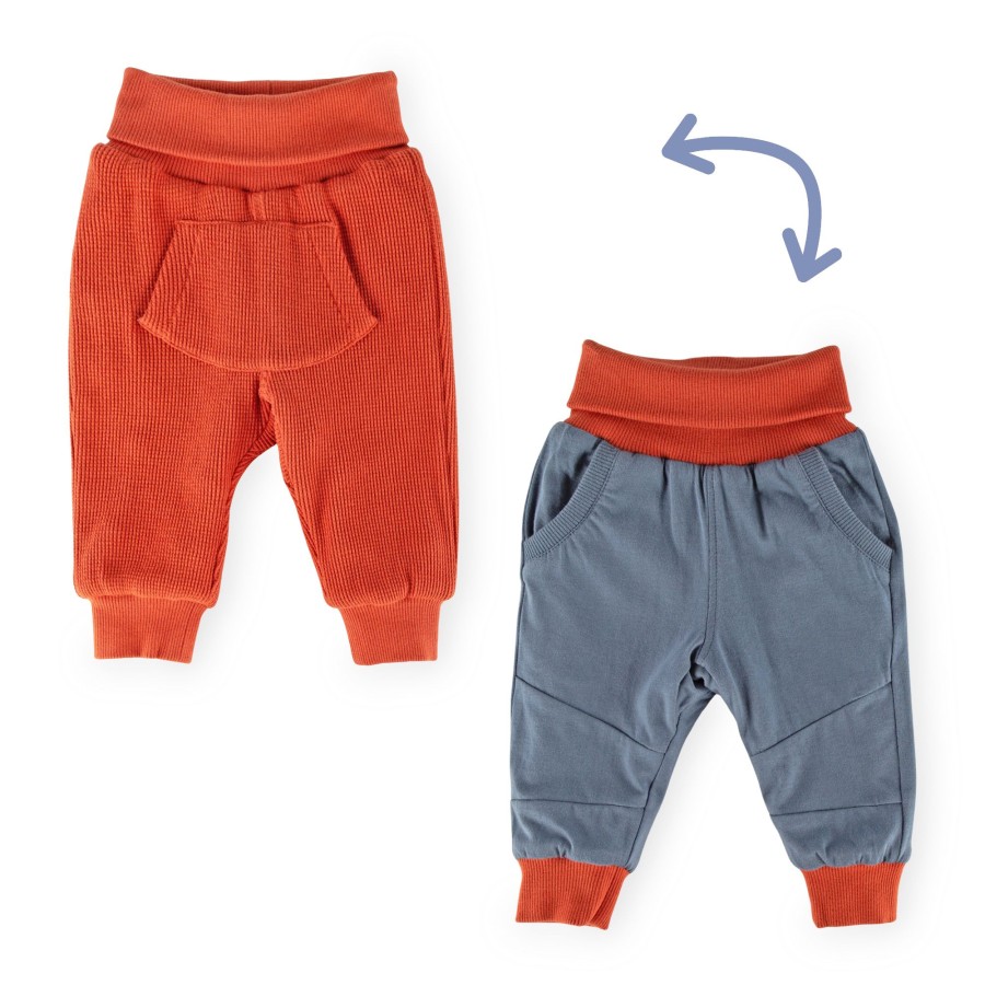 Sigikid Baby Wendehose Wild Adventure, Blau Und Orangerot