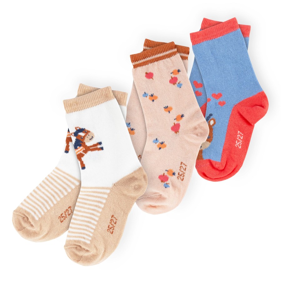 Sigikid Kinder 3Er Socken-Set, Bunt