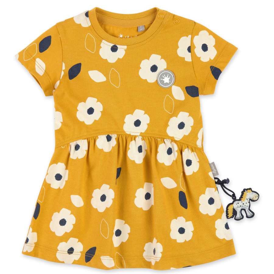 Sigikid Baby Kleid Gelb Mit Weisen Blumchen