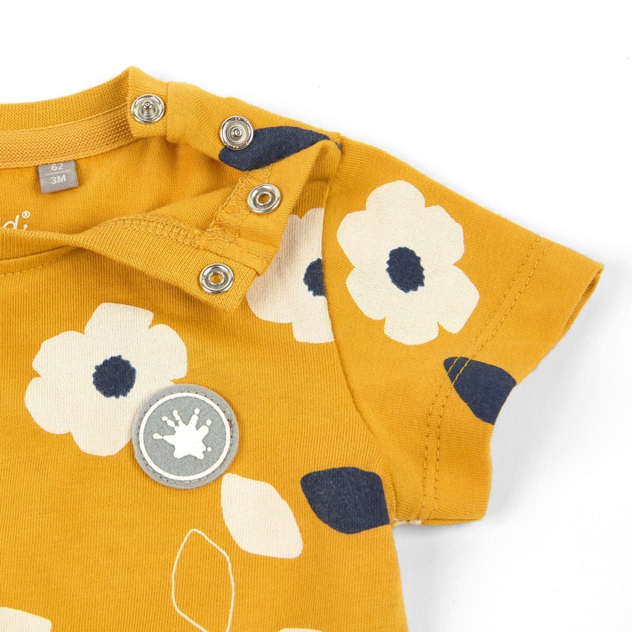 Sigikid Baby Kleid Gelb Mit Weisen Blumchen