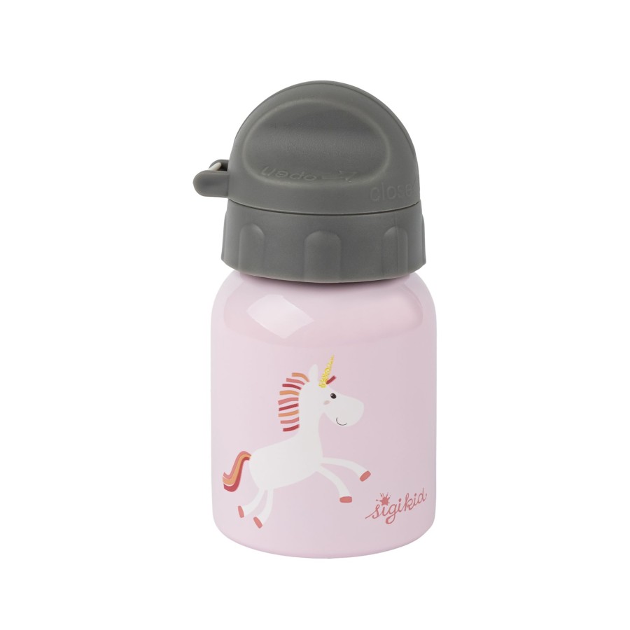 Sigikid Edelstahl Kinder Trinkflasche Einhorn, 250Ml