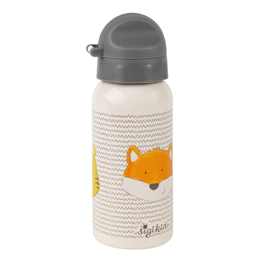 Sigikid Edelstahl Kinder Trinkflasche 3 Freunde, 400Ml