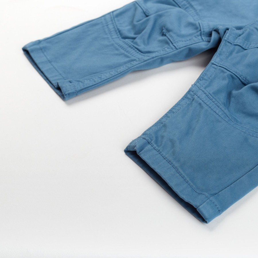 Sigikid Baby Gabardine Hose, Mittelblau