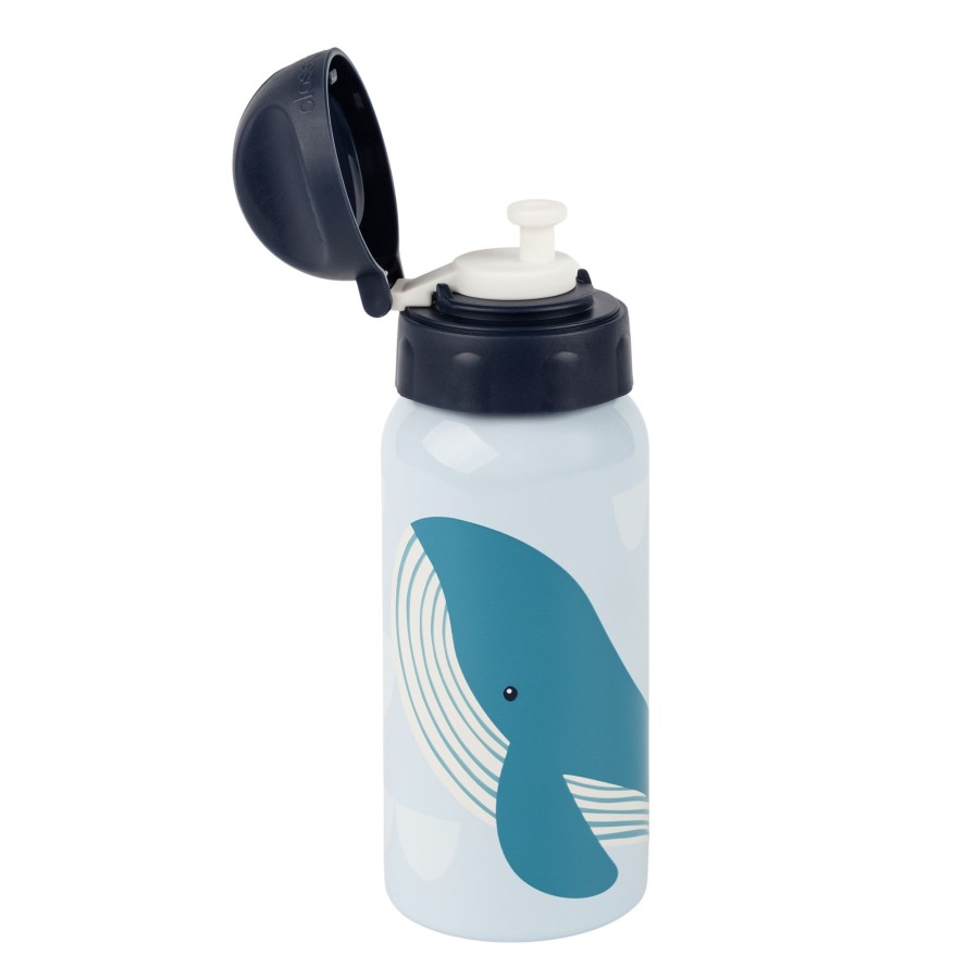 Sigikid Edelstahl Kinder Trinkflasche Wal, 400Ml