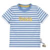 Sigikid Kinder Ringel T-Shirt, Blau-Weis