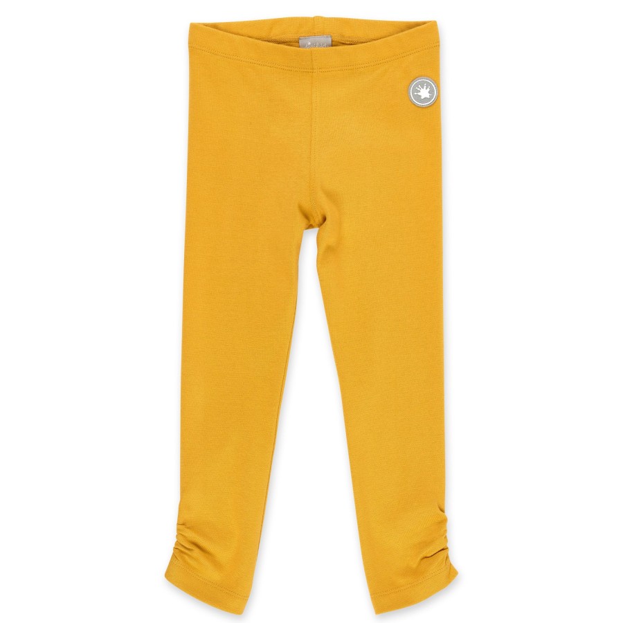 Sigikid Gelbe Kinder Leggings, Seitlich Gerafft