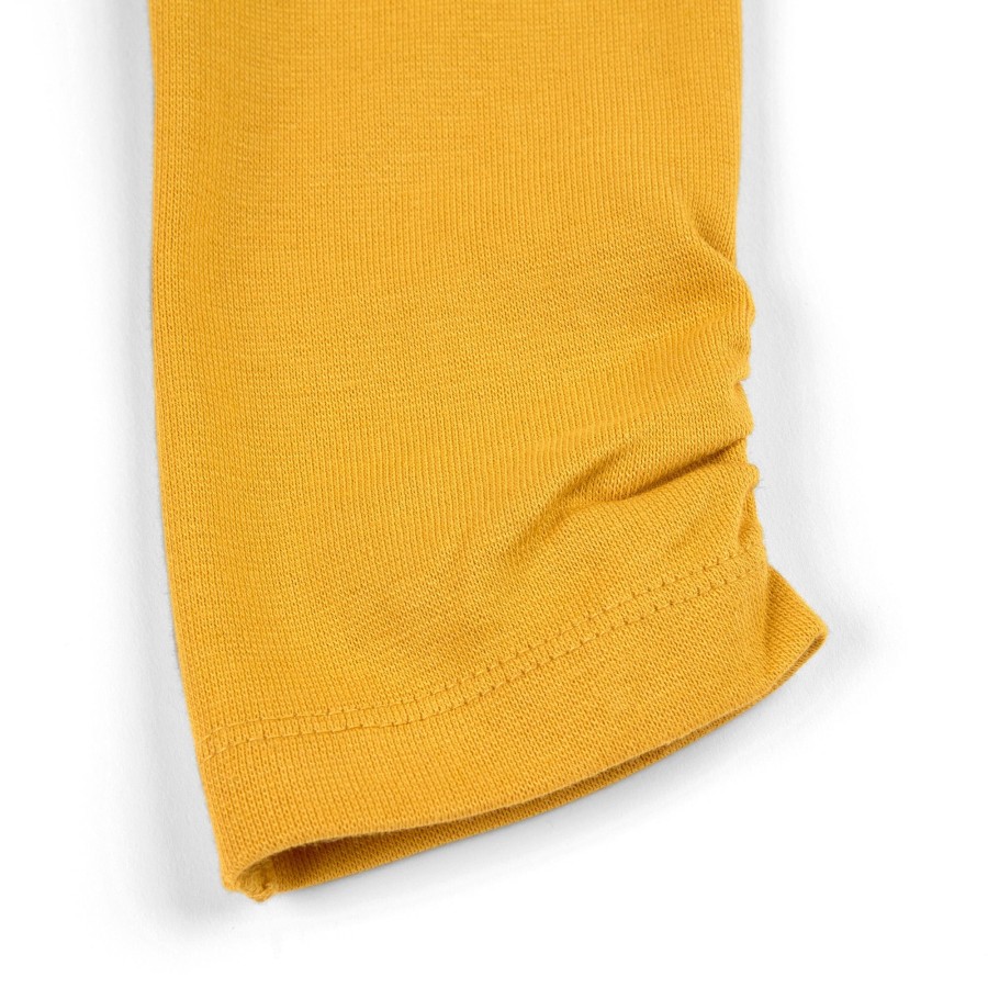 Sigikid Gelbe Kinder Leggings, Seitlich Gerafft