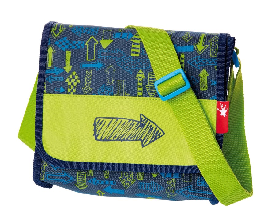 Sigikid Kindergarten Tasche Blau-Grun Mit Pfeilen