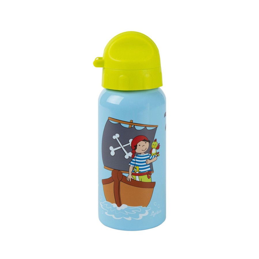 Sigikid Kinder Edelstahl-Trinkflasche Pirat Sammy Samoa