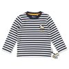 Sigikid Blau-Weis Geringeltes Kinder Langarmshirt Tupfen Pony