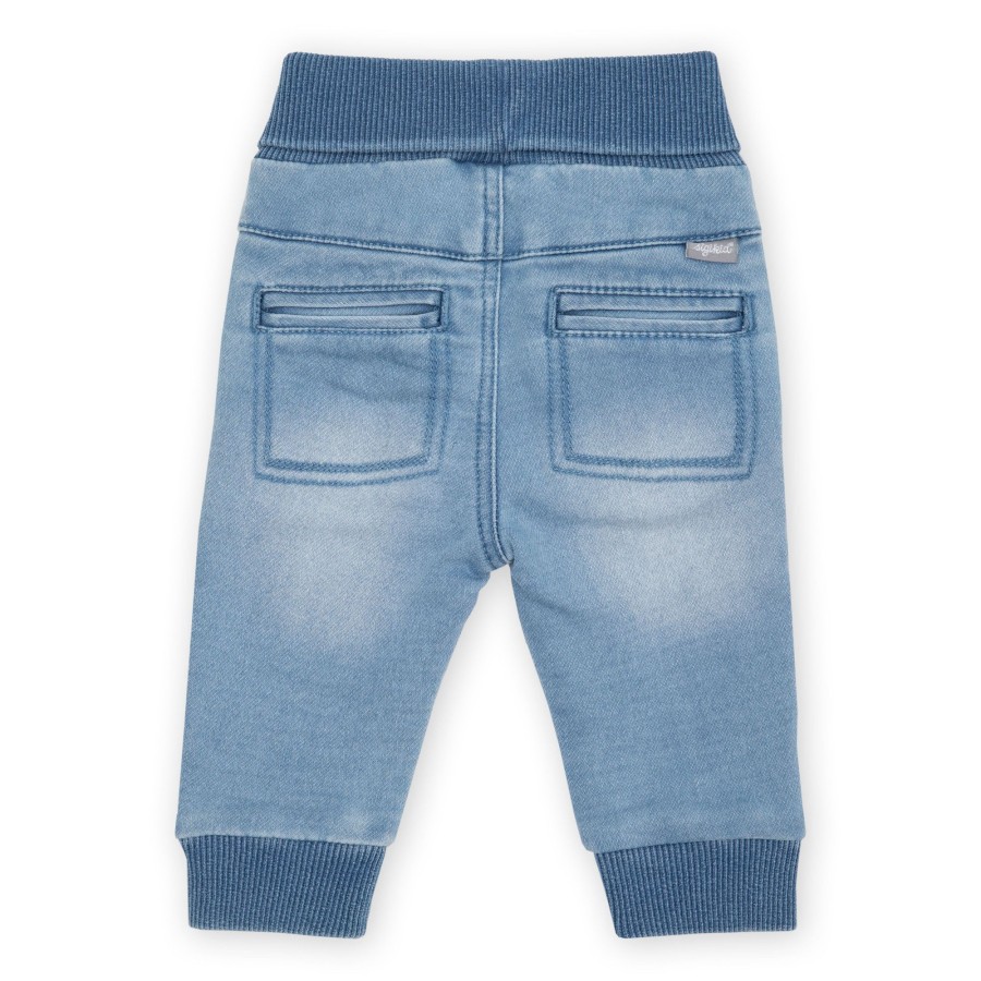Sigikid Babyjeans Mit Beinbundchen In Hellblau