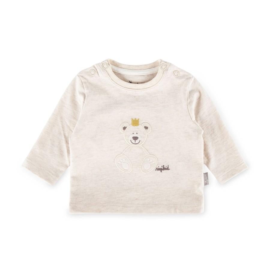 Sigikid Baby Langarmshirt Kronchen Bar, Beige