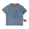 Sigikid Blaues Baby T-Shirt Mit Tiger Motiv, Blau