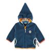 Sigikid Blaue Baby Fleecejacke Mit Kapuze
