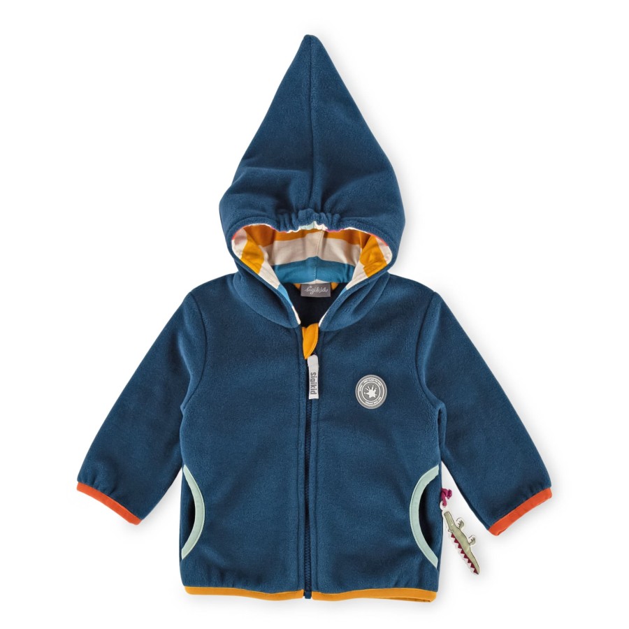 Sigikid Blaue Baby Fleecejacke Mit Kapuze