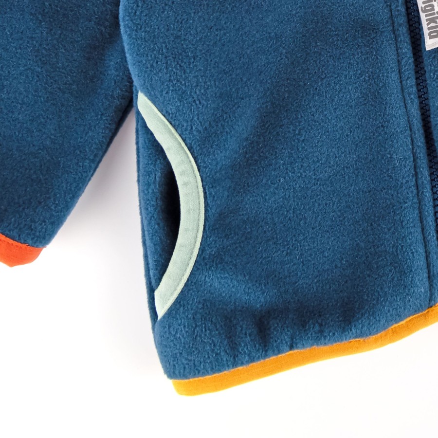 Sigikid Blaue Baby Fleecejacke Mit Kapuze