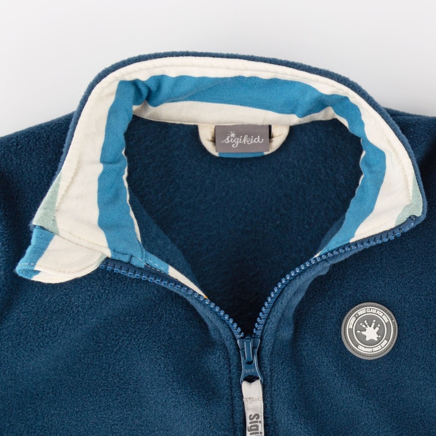 Sigikid Blaue Fleecejacke Happy Crocodile
