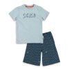 Sigikid Kurzer Kinder Sommer Schlafanzug Fisch Und Meer, Blau